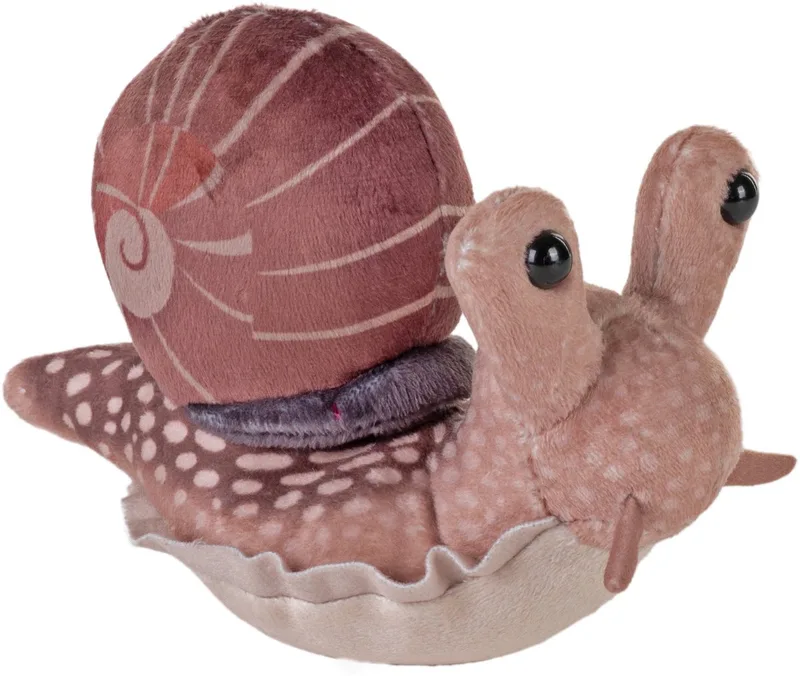 slak knuffel - pluche - 13 cm - weekdieren - knuffeldieren - slakken van Wild Republic in Bruin – productfoto
