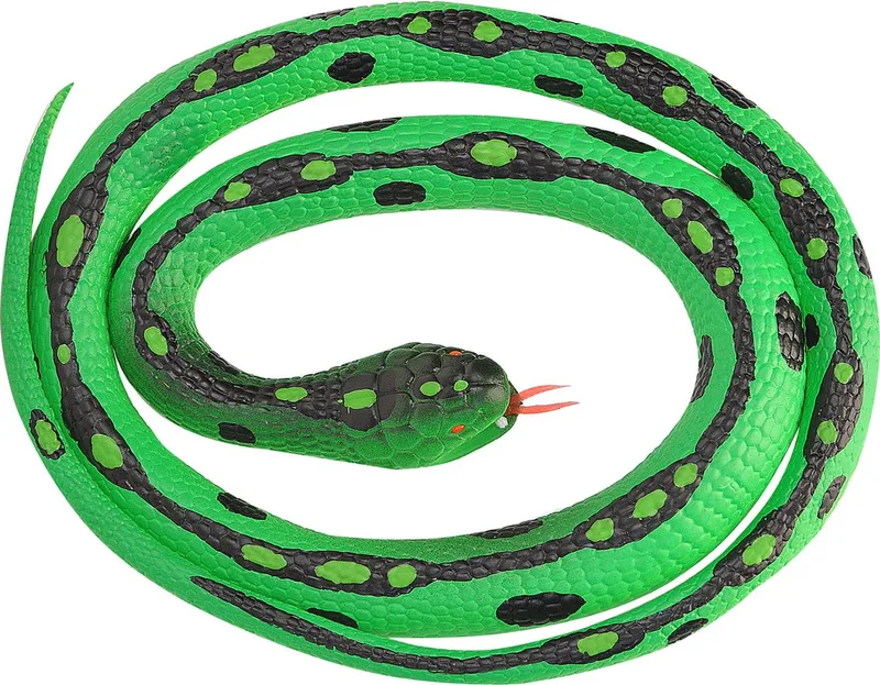 Slang Anaconda Junior 117 Cm Rubber van Wild Republic in Groen – productfoto