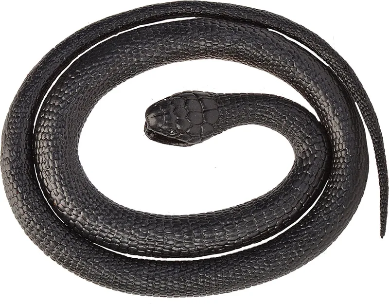 Slang Mamba Junior 117 Cm Rubber van Wild Republic in Zwart – productfoto