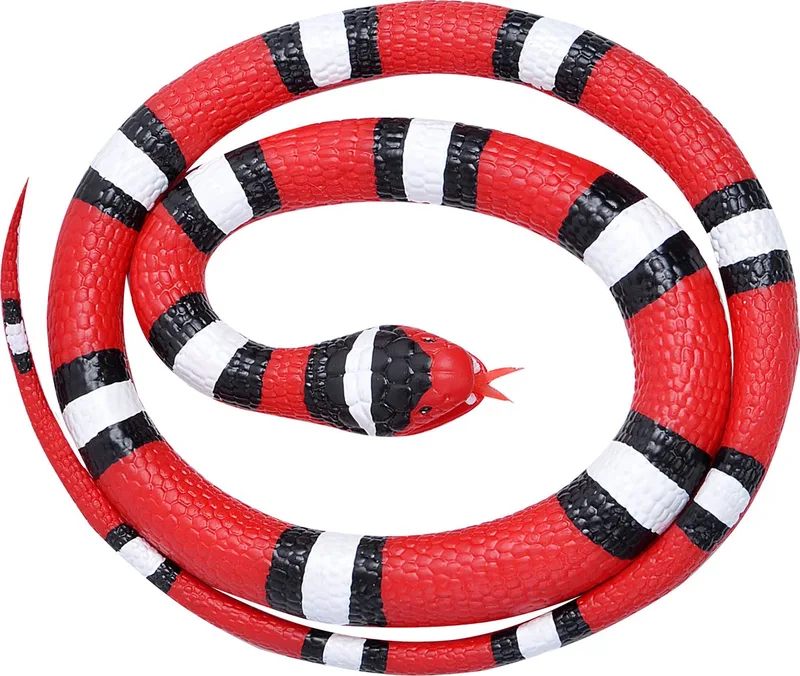 Slang Scharlaken Junior 117 Cm Rubber van Wild Republic in Rood – productfoto