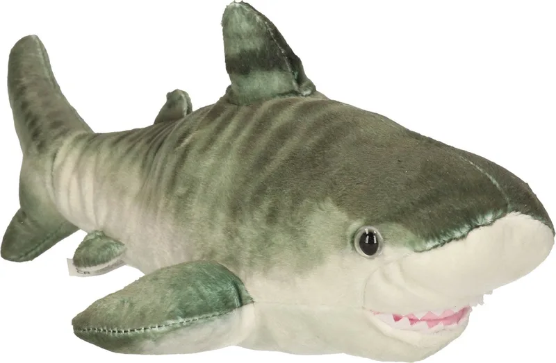tijger haai knuffel - Pluche - 35 cm - haaien - zeedieren - dierenknuffels van Wild Republic in Meerkleurig – productfoto