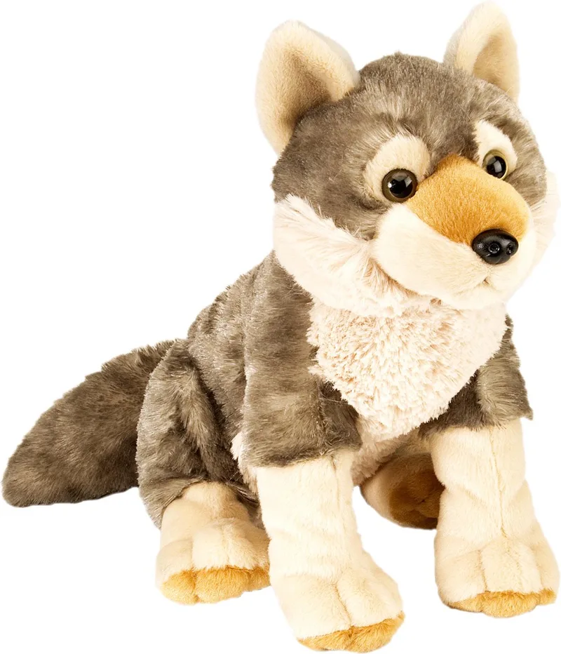 Wolf Knuffel - 30 cm - pluche wolven knuffels fra Wild Republic i Buin, Grå – produktbillede