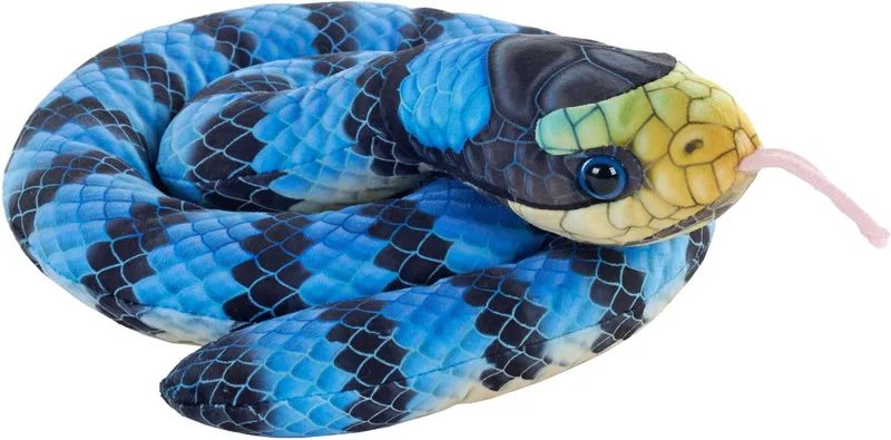 zeeslang - pluche - 91 cm - reptiel - slangen van Wild Republic in Blauw – productfoto
