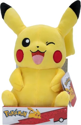 Pokemon Pluche - Winking Sitting Pikachu van Jakks Pacific – productfoto 4 van 4