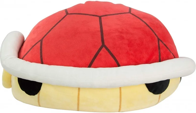 Mario Kart Pluche - Mocchi Mocchi Large Red Shell van TOMY – productfoto