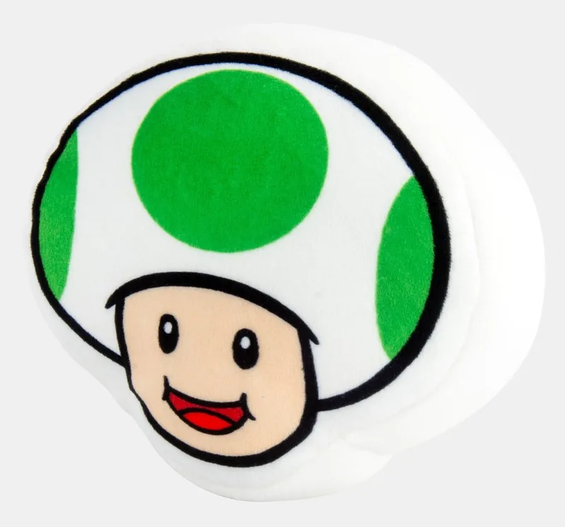 Super Mario Pluche - Mocchi Mocchi Green Toad van Tomy – productfoto