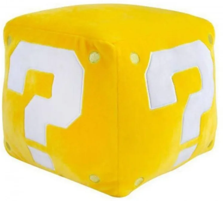 Super Mario Pluche - Mocchi Mocchi Large Question Block von TOMY – Produktfoto