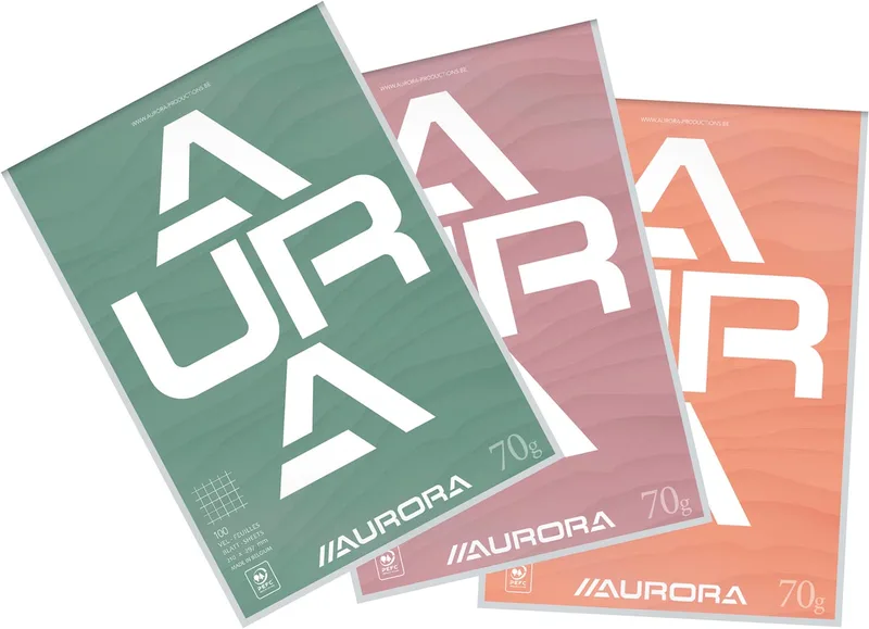 schrijfblok A4 70 g geruit 5x5, 100 vel fra Aurora – produktbillede
