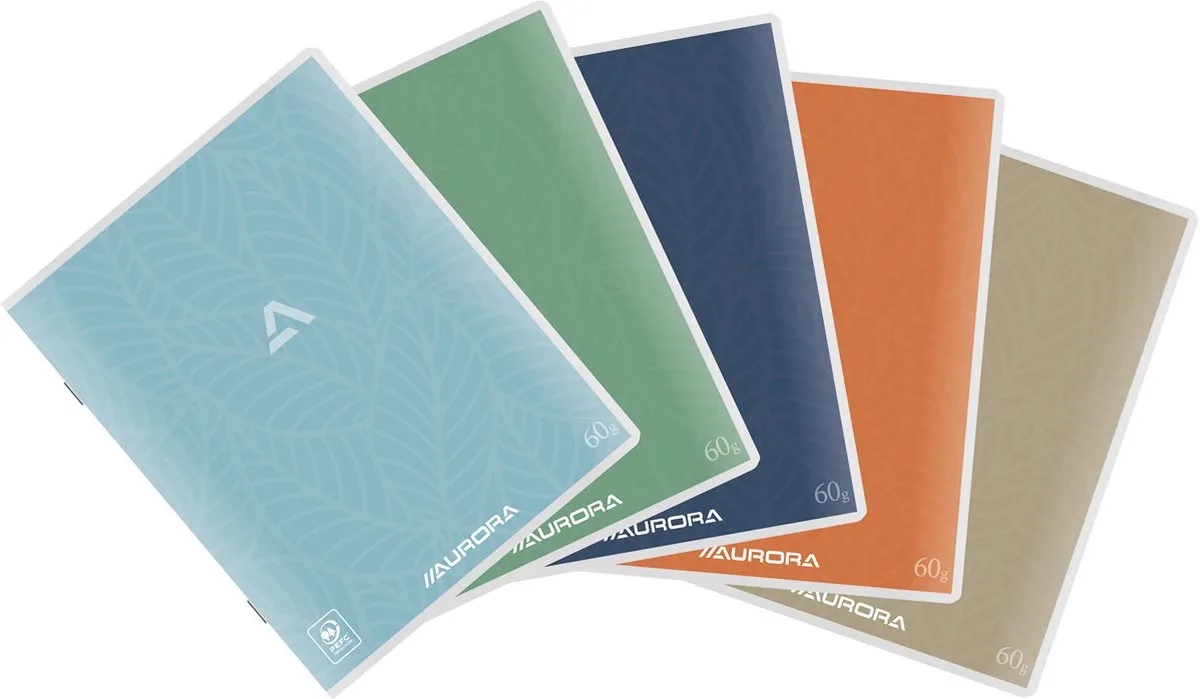 Writing 60 kladschrift 200 bladzijden, geruit 5 mm 10 stuks by Aurora in Rode – product photo