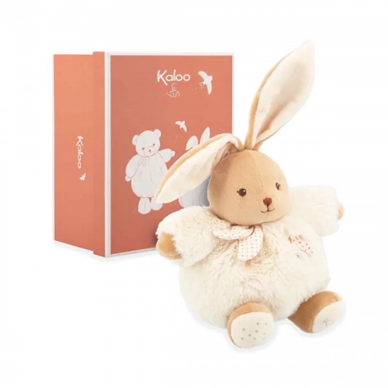 Patapouf - Knuffel - Konijn - Kleur - 17 cm. de Kaloo en Crème – photo du produit