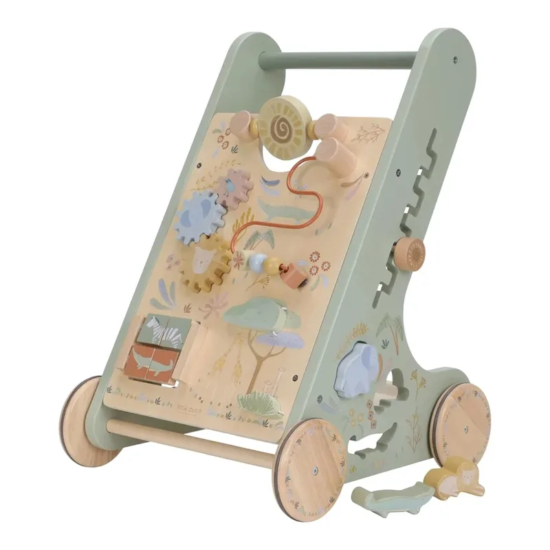 Activiteiten Loopwagen - Safari Friends - Groen von Little Dutch – Produktfoto