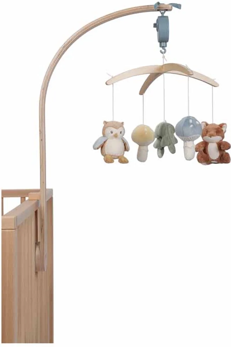 Houten muziekmobiel - Forest Friends von Little Dutch in Mehrfarbig – Produktfoto