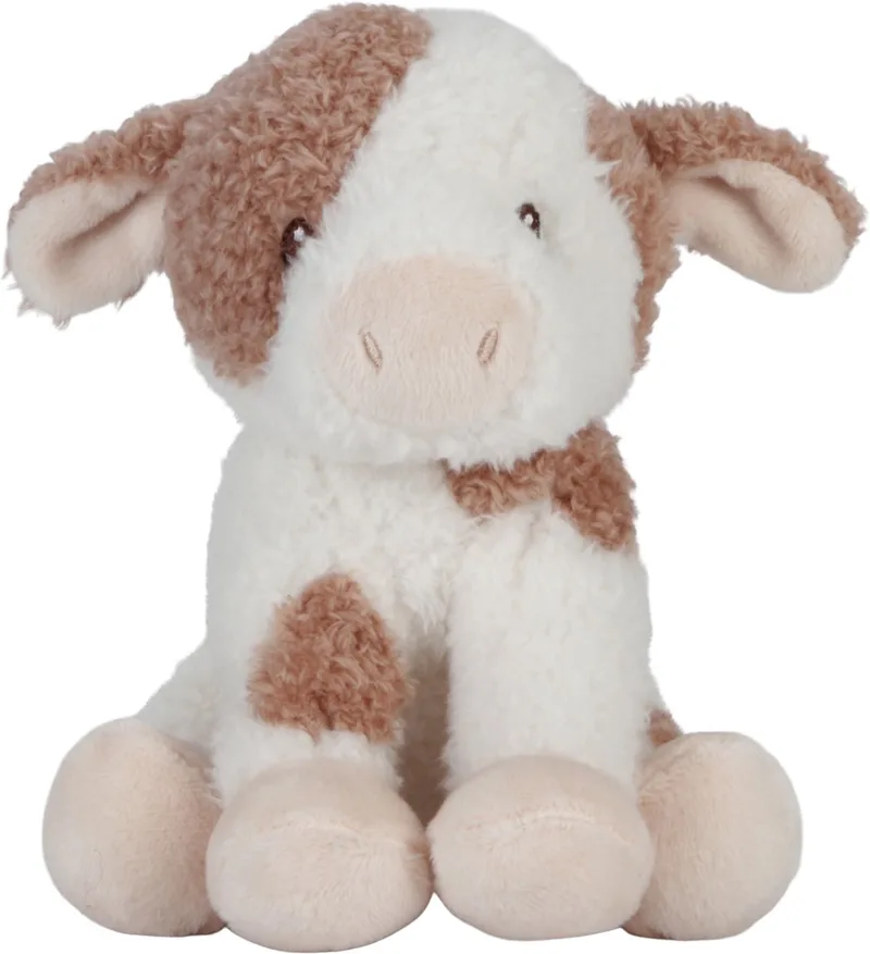 Knuffel koe 25cm - Little Farm - baby speelgoed - grijp baby speelgoed från Little Dutch i Brun – produktbild