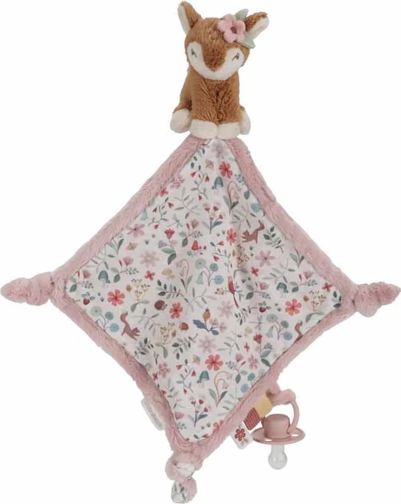 Cuddle cloth print Deer - Fairy Garden von Little Dutch in Rosa – Produktfoto 1 von 4
