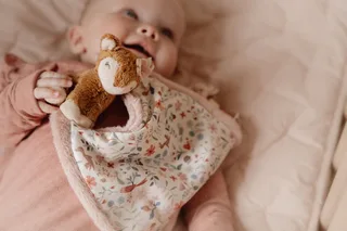 Cuddle cloth print Deer - Fairy Garden von Little Dutch in Rosa – Produktfoto 3 von 4
