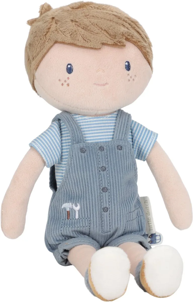 Knuffelpop - Jim - 35 cm von Little Dutch in Blau – Produktfoto