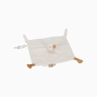 Newborn Naturals Knuffeldoekje Little Goose van Little Dutch in Wit – productfoto 2 van 4