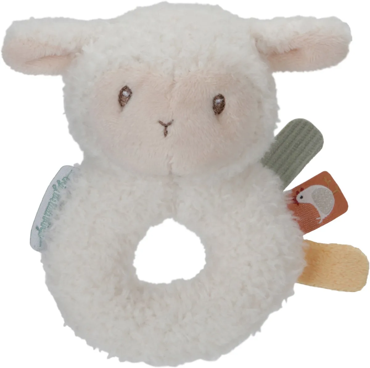 Rammelaar Schaap - Little Farm - baby speelgoed från Little Dutch i Vit – produktbild
