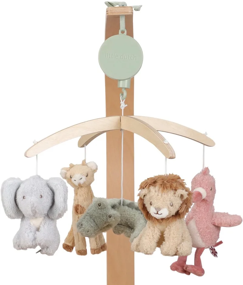Safari Friends Houten Muziekmobiel de Little Dutch en Multicolore – photo du produit