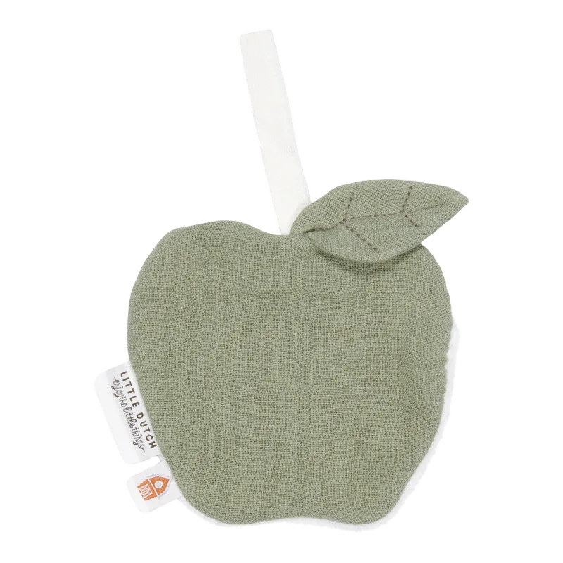 Speendoekje Little Dutch Little Farm Hydrofiel Appel Olive van Little Dutch – productfoto 1 van 3
