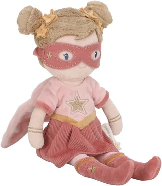 Superhero Knuffelpop Rosa - 35 cm de Little Dutch en Rose – photo du produit 1 sur 4