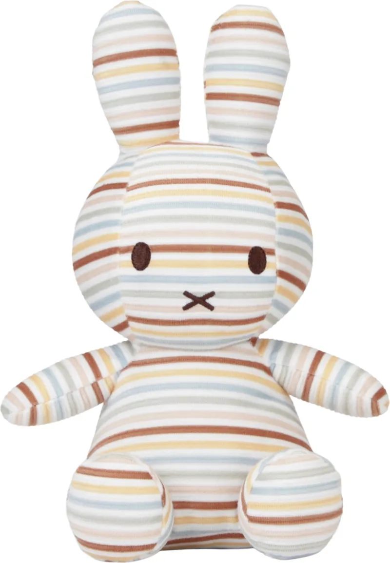 By Little Dutch Knuffel All Over Vintage Sunny Stripes 25 cm de Nijntje en Sunny Stripes All Over – photo du produit