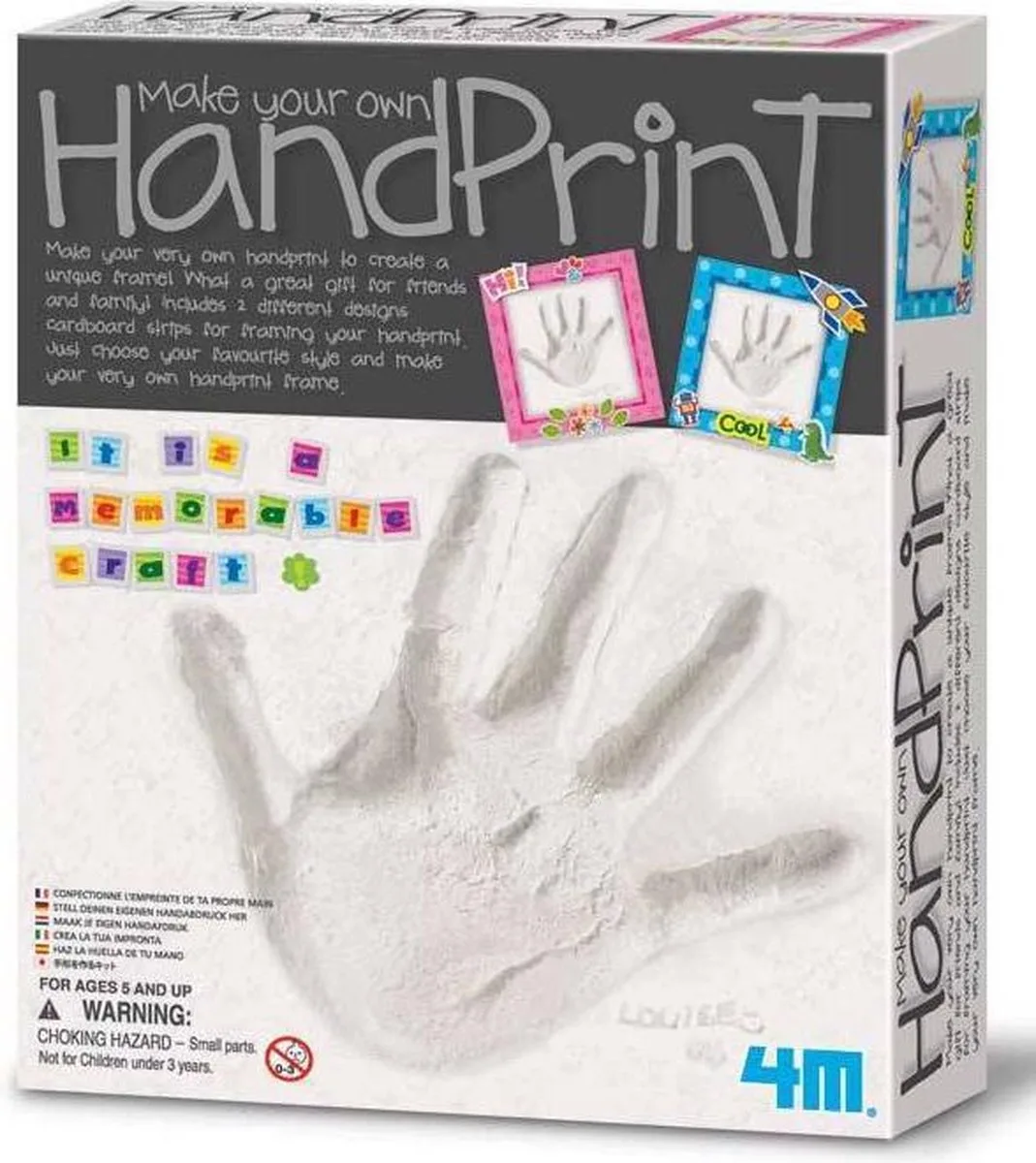 Crea PRINT: handafdruk kit van 4M in Meerkleurig – productfoto