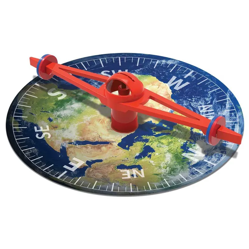 Kidzlabs: GIGANT MAGNETISCH KOMPAS 30cm, met gedetailleerde instructies, in doos 17x22x6cm, 5+ van 4M in Meerkleurig – productfoto 2 van 3