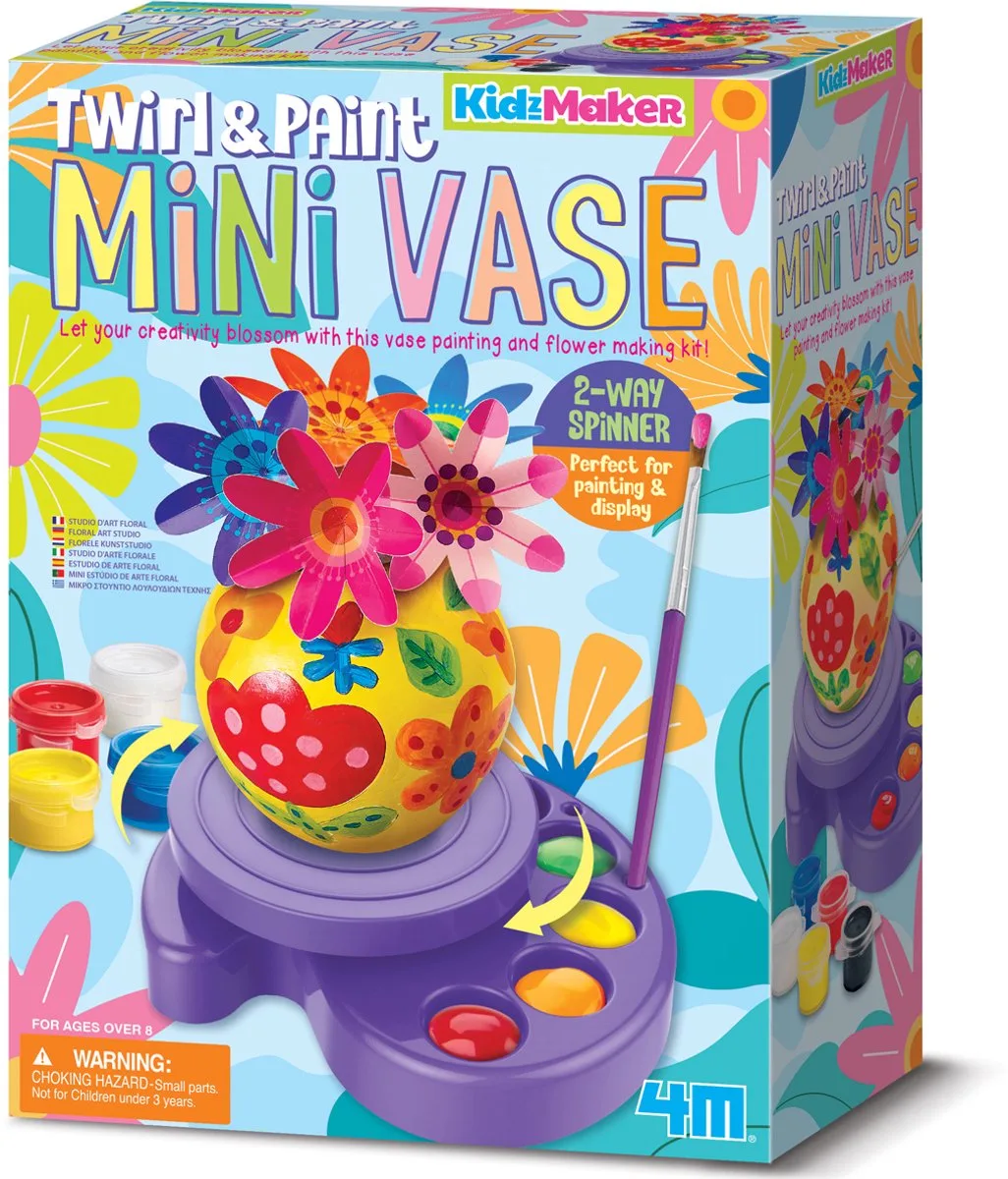 Mini Floral Art Studio Håndværkssæt fra 4M i Flerfarvet – produktbillede