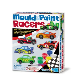 Knutselen - Giet En Verf - Racewagen - Creatief Speelgoed - Hobbypakket Gips - 5 Jaar von 4M in Mehrfarbig – Produktfoto 2 von 3