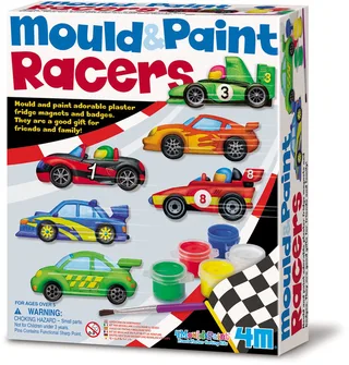 Knutselen - Giet En Verf - Racewagen - Creatief Speelgoed - Hobbypakket Gips - 5 Jaar von 4M in Mehrfarbig – Produktfoto 1 von 3