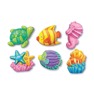 Knutselen - Giet En Verf - Zeedieren - Creatief Speelgoed - Hobbypakket Gips - 5+ fra 4M i Flerfarvet – produktbillede 2 af 2