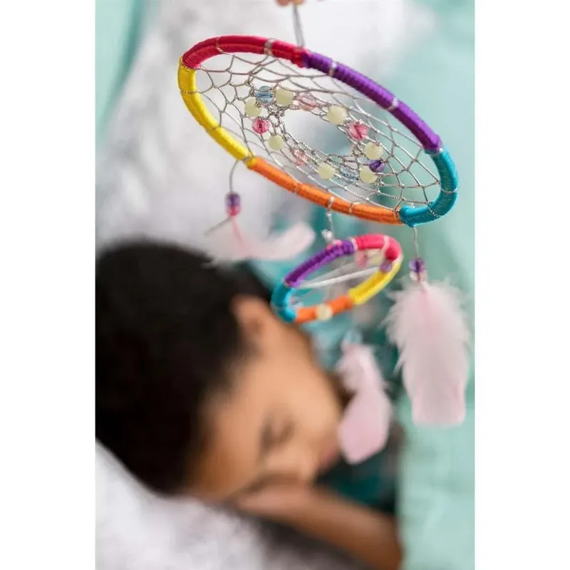 Knutselen - Maak Je Eigen Dromenvanger - Creatief Speelgoed - Kidzmaker - Hobbypakket - 5 Jaar van 4M in Meerkleurig – productfoto 2 van 4
