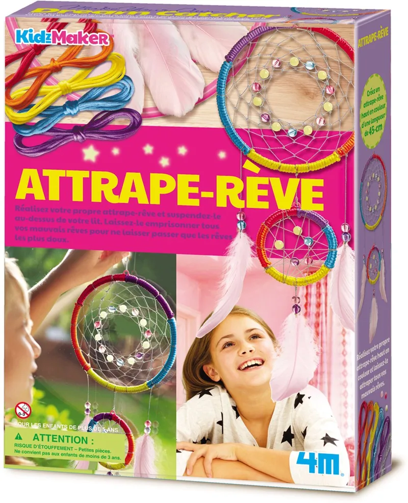 Knutselen - Maak Je Eigen Dromenvanger - Creatief Speelgoed - Kidzmaker - Hobbypakket - 5 Jaar van 4M in Meerkleurig – productfoto 1 van 4