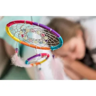 Knutselen - Maak Je Eigen Dromenvanger - Creatief Speelgoed - Kidzmaker - Hobbypakket - 5 Jaar van 4M in Meerkleurig – productfoto 3 van 4