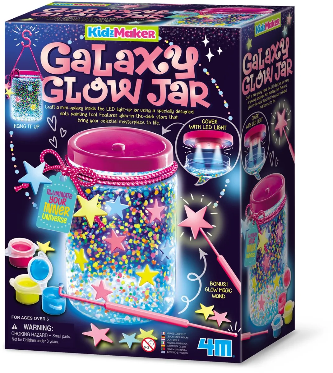 Bocal Des Galaxies Lumineux de 4M en Multicolore – photo du produit