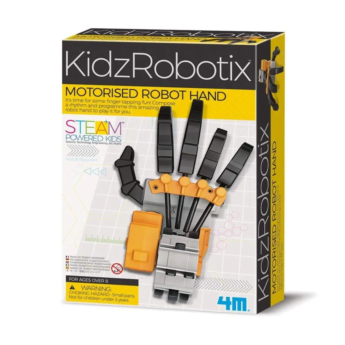Motorisierte Roboter Hand KidzRobotix fra 4M – produktbillede