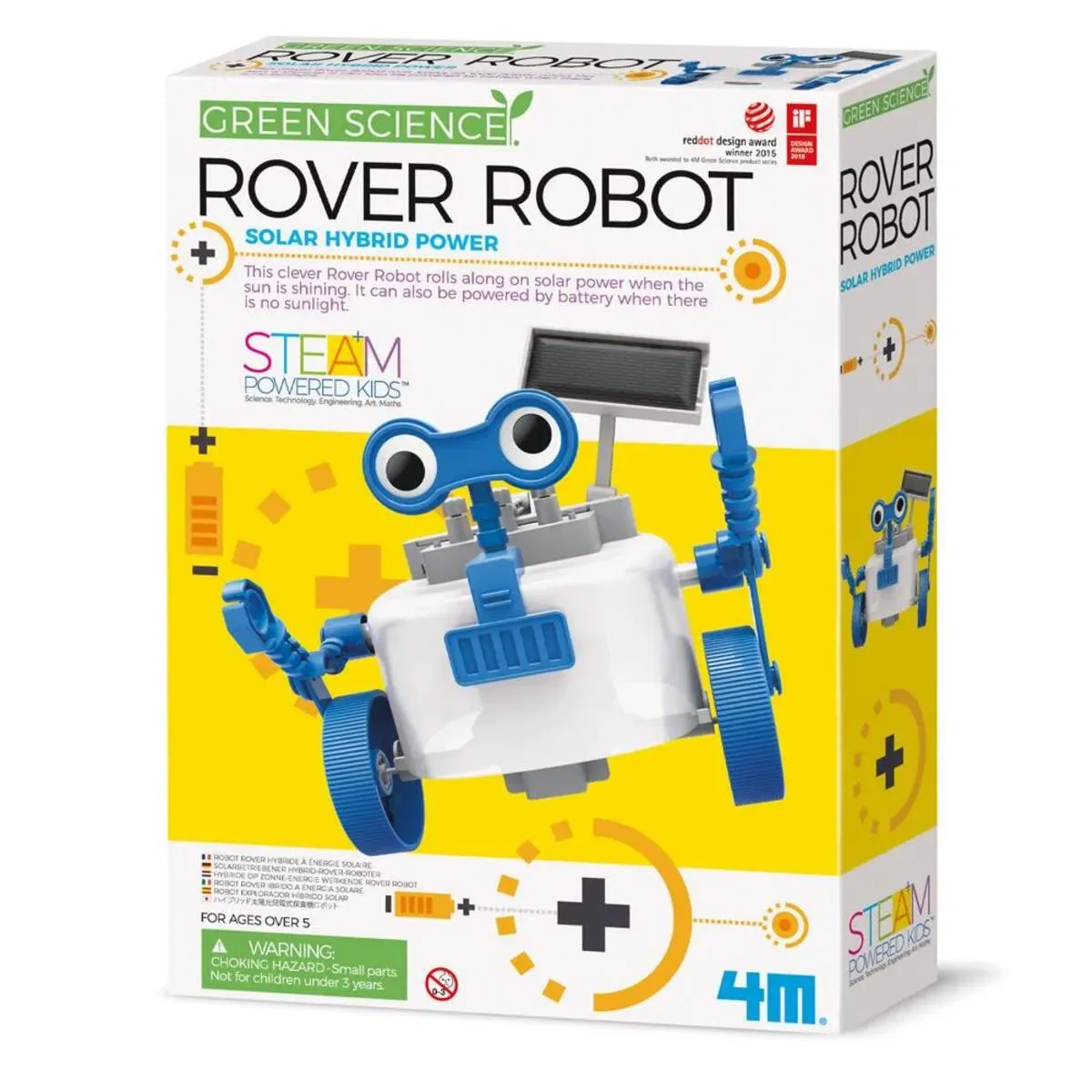 Rover Roboter Solar Hybrid Green Science fra 4M – produktbillede