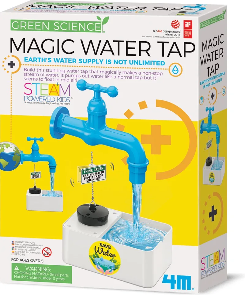 Green Science/magic Water Tap Videnskabelige Sæt fra 4M i Flerfarvet – produktbillede