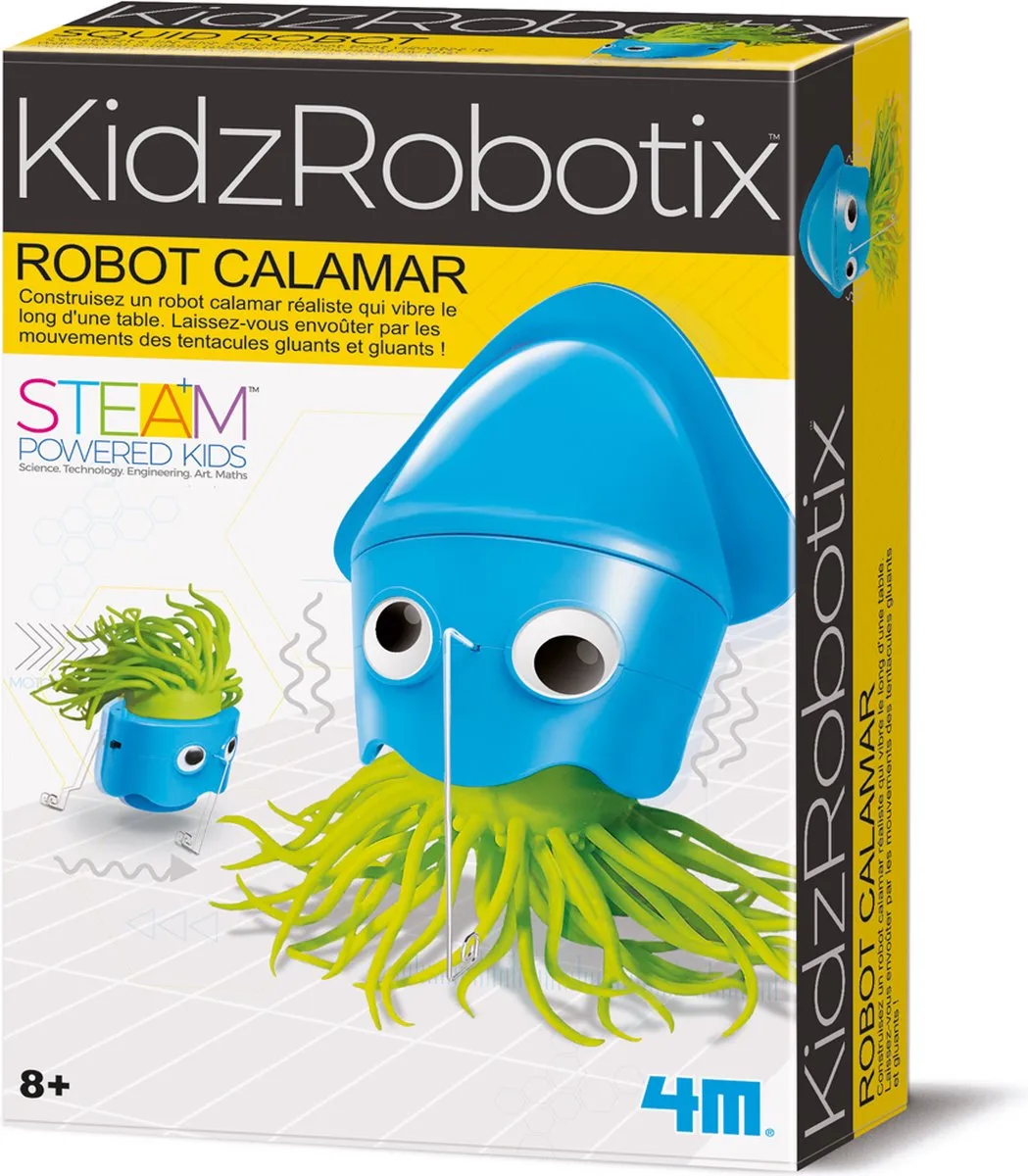 Wetenschap En Spel - Bouw Je Eigen Inktvis Robot - Bouwpakket - Kidzrobotix - 8 Jaar von 4M in Mehrfarbig – Produktfoto