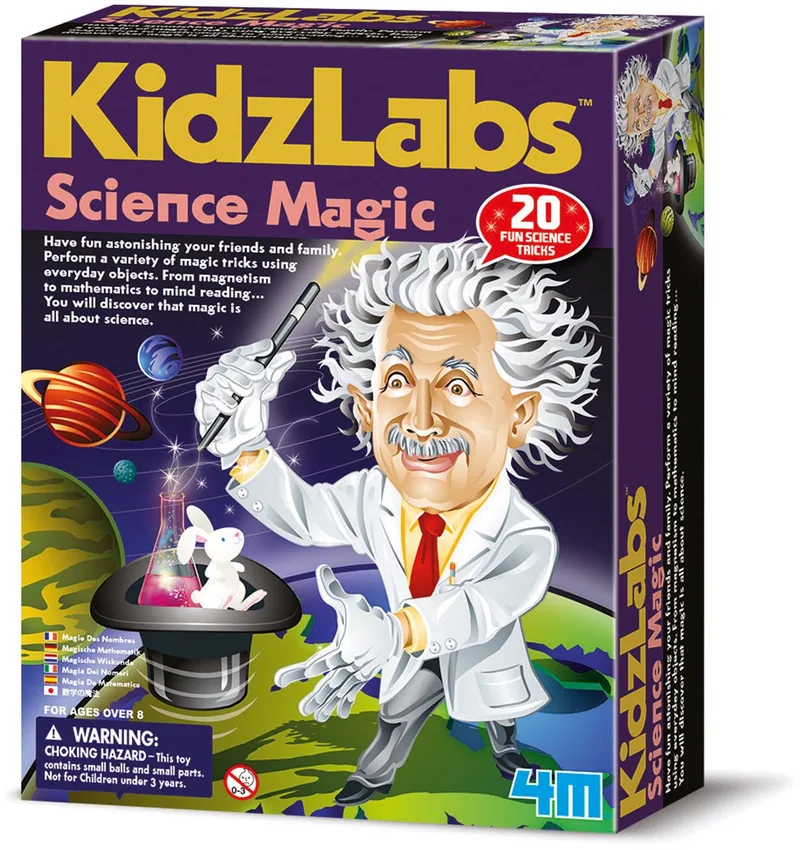Wetenschap En Spel - Goochelmagie Voor Kinderen - 12 Goocheltrucs - KidzLabs - 8 Jaar van 4M in Meerkleurig – productfoto 1 van 3