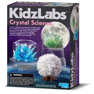 Wetenschap En Spel - Groei Je Eigen Kristallen - Geologie - KidzLabs - 14 Jaar van 4M in Meerkleurig – productfoto 2 van 3