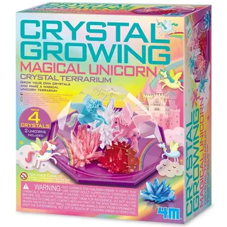 Wetenschap En Spel - Groei Kristallen - Eenhoorn Terrarium - 4 X Kristal 2 X Unicorn - 10 Jaar van 4M in Meerkleurig – productfoto 4 van 5