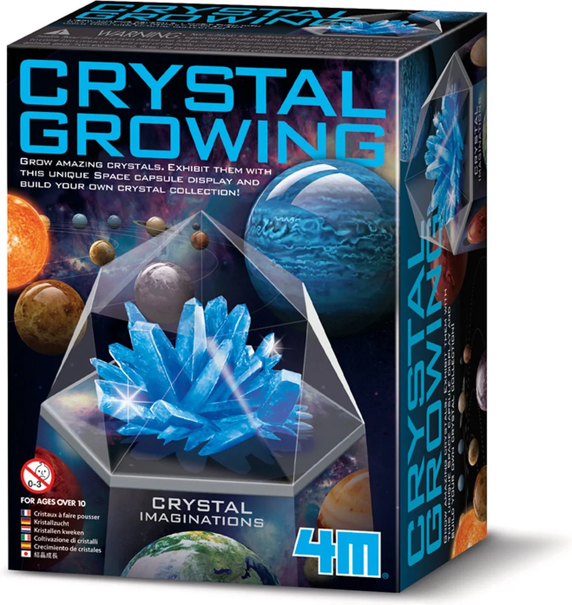Wetenschap En Spel - Groei Kristallen - Ruimte - Crystal Growing - Blauw - 10 Jaar von 4M in Blau – Produktfoto