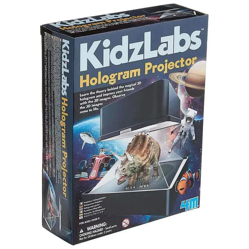 Wetenschap En Spel - Maak Een 3D-Hologram Projector - 8 Sjablonen - Bouwpakket - KidzLabs - 8 Jaar van 4M in Meerkleurig – productfoto 3 van 5