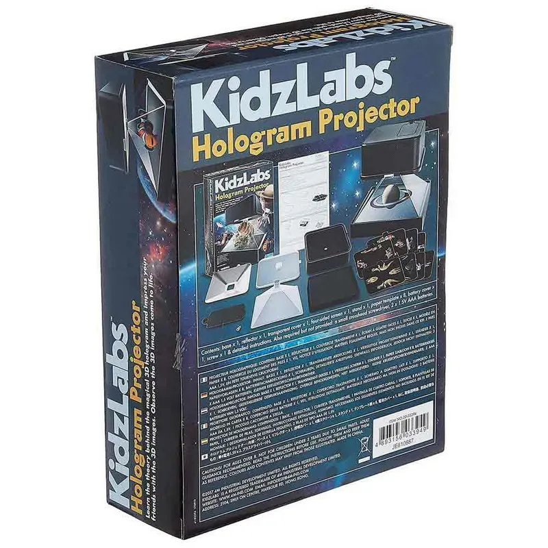 Wetenschap En Spel - Maak Een 3D-Hologram Projector - 8 Sjablonen - Bouwpakket - KidzLabs - 8 Jaar van 4M in Meerkleurig – productfoto 4 van 5