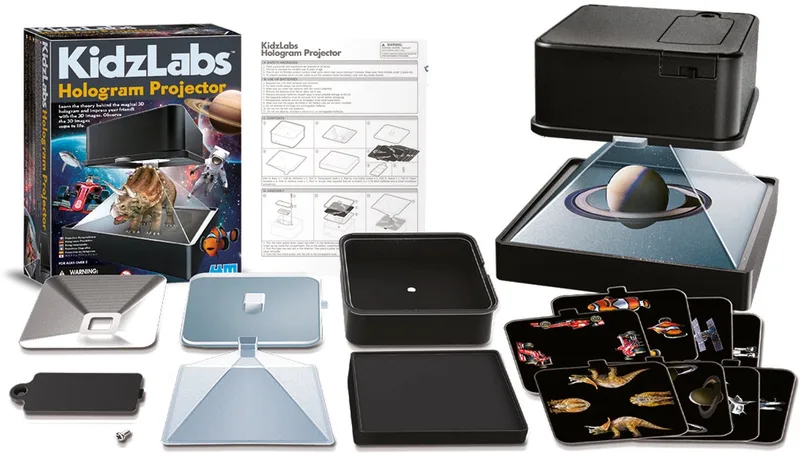 Wetenschap En Spel - Maak Een 3D-Hologram Projector - 8 Sjablonen - Bouwpakket - KidzLabs - 8 Jaar van 4M in Meerkleurig – productfoto 1 van 5