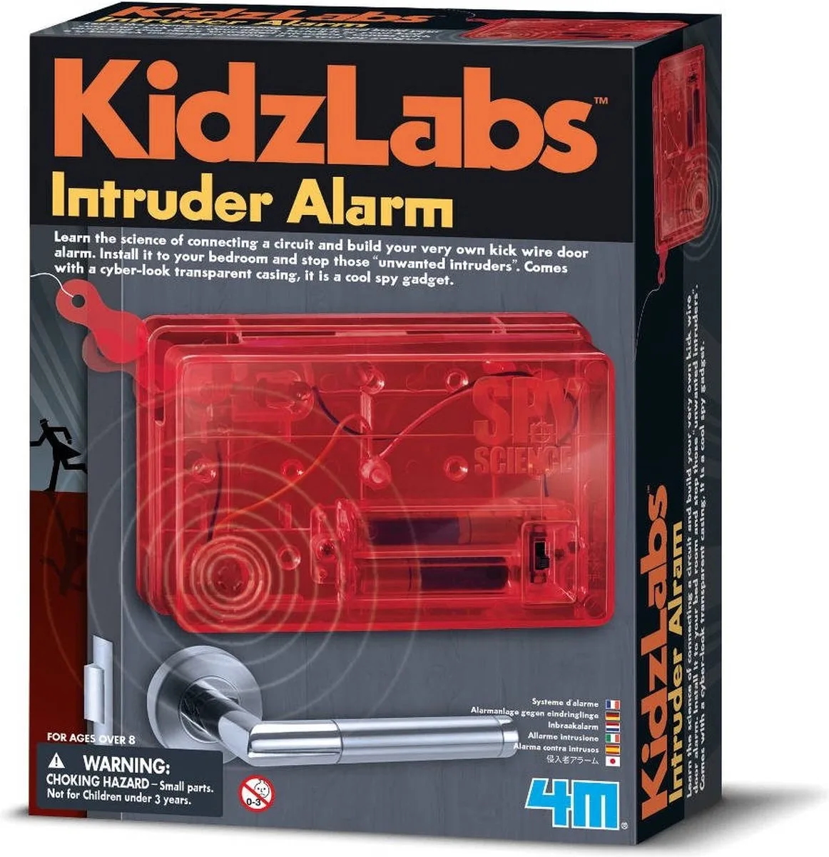 Wetenschap En Spel - Maak Je Eigen Alarm - Bouwpakket - KidzLabs - Spy Science - 8 Jaar by 4M in Multicolour – product photo