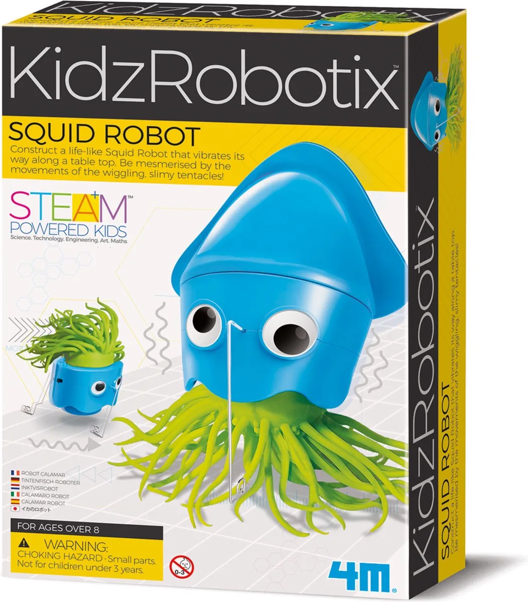 Wetenschap En Spel - Maak Je Eigen Inktvis Robot - Bouwpakket - Kidzrobotix - 8 Jaar by 4M in Multicolour – product photo