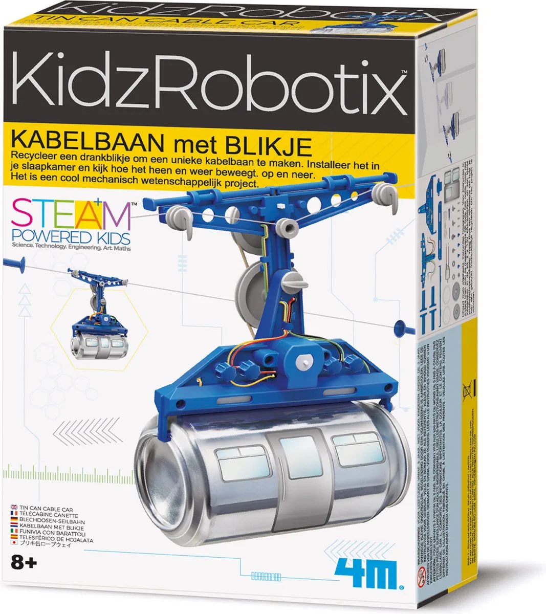 Wetenschap En Spel - Maak Je Eigen Kabelbaan - Bouwpakket Mechanica - Kidzrobotix - 8 Jaar by 4M in Multicolour – product photo
